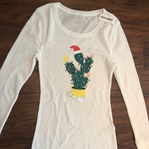 Old Navy cactus PJ shirt